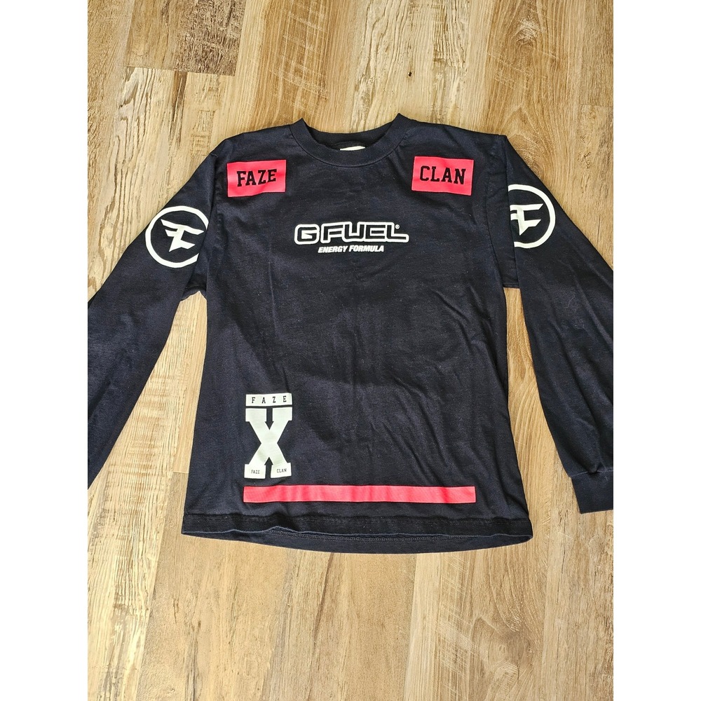 FaZe Clan x G Fuel Long Sleeve Shirt Mens Medium Black Gaming Esports FaZe Up